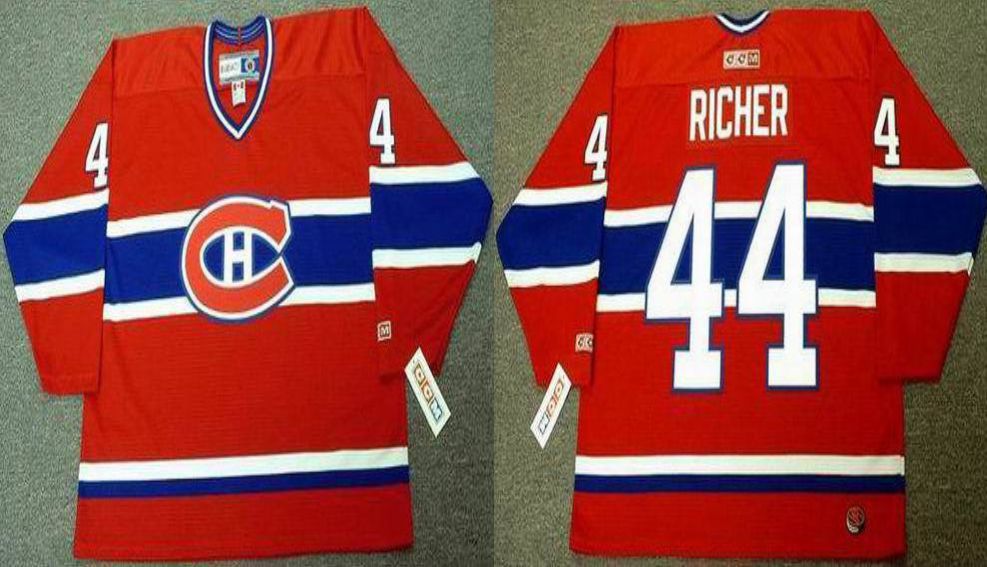 2019 Men Montreal Canadiens #44 Richer Red CCM NHL jerseys